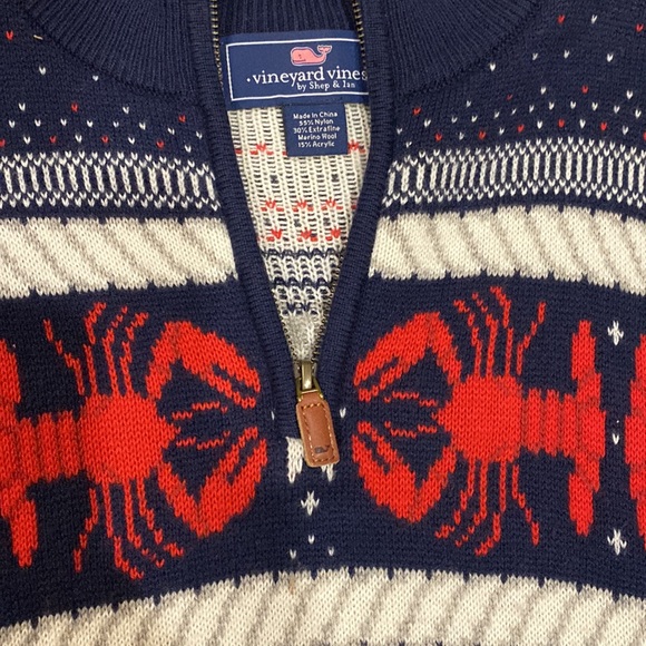🦞rare- vineyard vines lobster sweater- men’s small🦞 - Picture 3 of 6